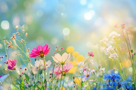 Beautiful flower meadow, a Photo by Pavel_design