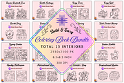 Bold & Easy Coloring Book Bundle, an Empty State Illustration by Neon Studio (Thumbnail 1 of 32)