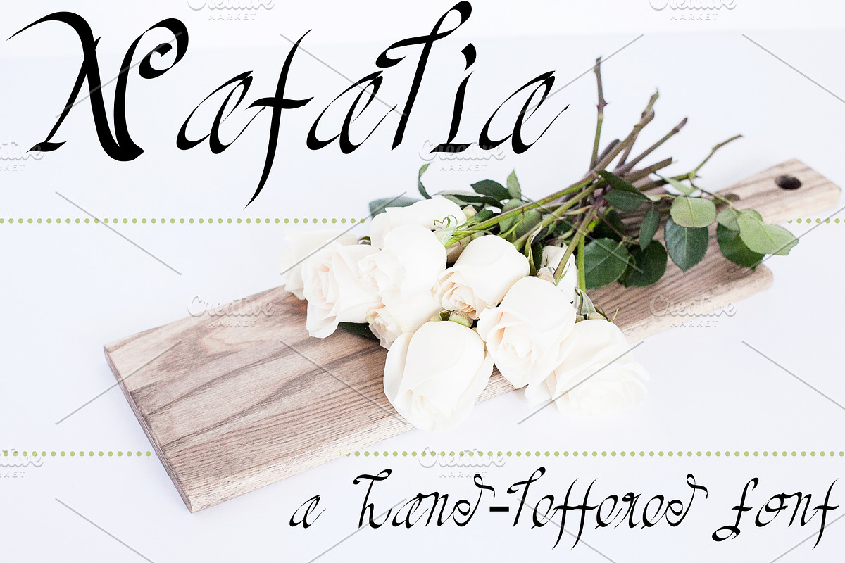 NATALIA Hand Lettered Font
