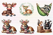 Woodland Clip art, Baby Animals, an Illustration by CreationArt (Thumbnail 2 of 6)