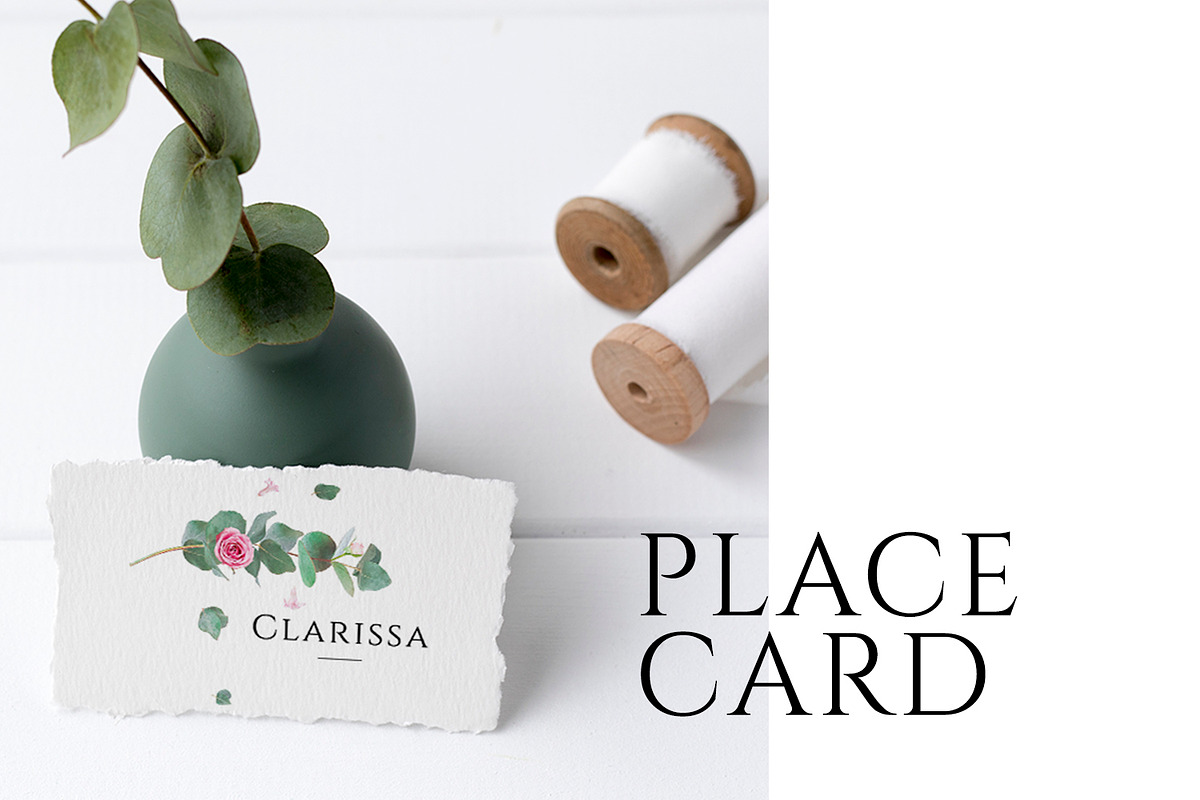 Eucalyptus Wedding Invitation Suite, an Invitation Template by Azka Creative (Photo 8 of 8)