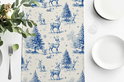 Vintage Christmas Pattern Collection, a Pattern Graphic by Olya Creative (Thumbnail 7 of 21)