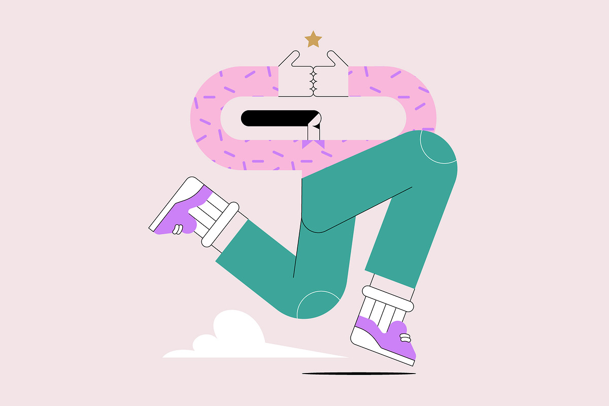 Playful Pastel Vector Characters, a Person Illustration by Léo Alexandre (Photo 5 of 15)