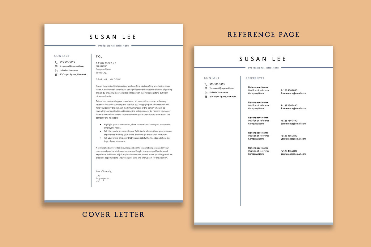 Professional Resume Template Word, a Resume Template by VictoriousVita (Photo 5 of 8)