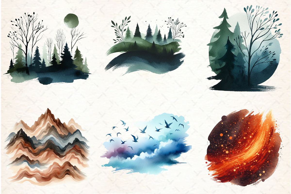 Camping Mode Brushstroke Sublimation, an Illustration by Libby Wishes (Photo 4 of 12)