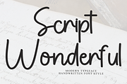 Script Wonderful, a Handwritten Font by FreshTypeINK (Thumbnail 1 of 8)