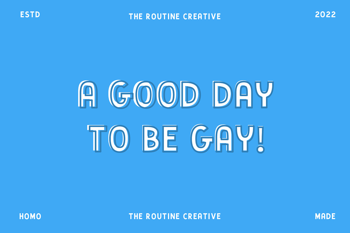 Homosexual Agenda -Sign Painter Sans, a Sans Serif Font by Creative Type (Photo 4 of 12)