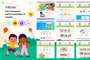 Kindergarten School React Template., a React Template by CodexCoder Themes