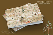 Vintage Horses Prints & Patterns, a Pattern Graphic by GND ART STUDIO (Thumbnail 6 of 8)