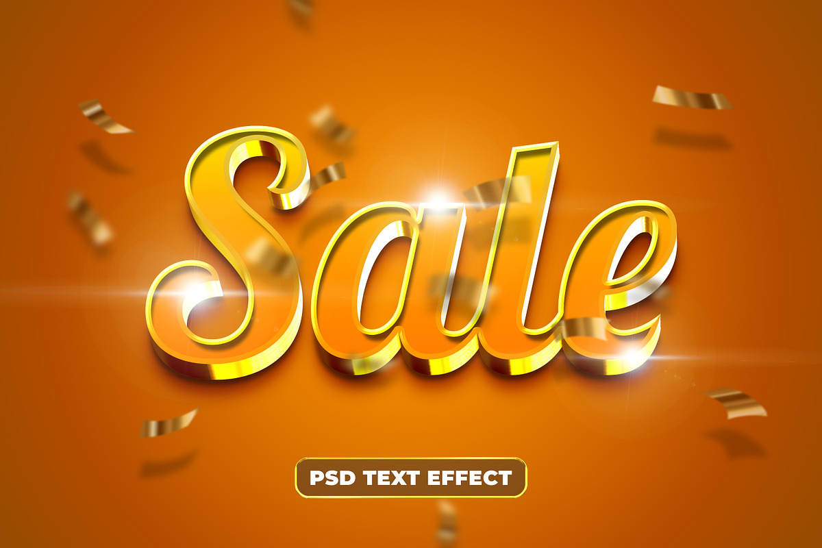 sale text effect design template, a Layer Style Add-On by yokbisayok ...