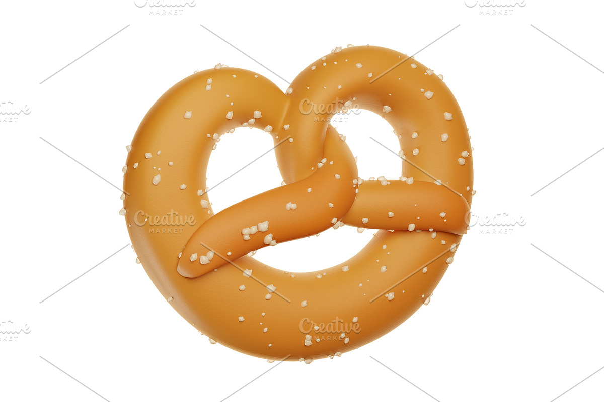 Cute 3D German Pretzel, an Object Graphic by Hannet (Photo 2 of 5)