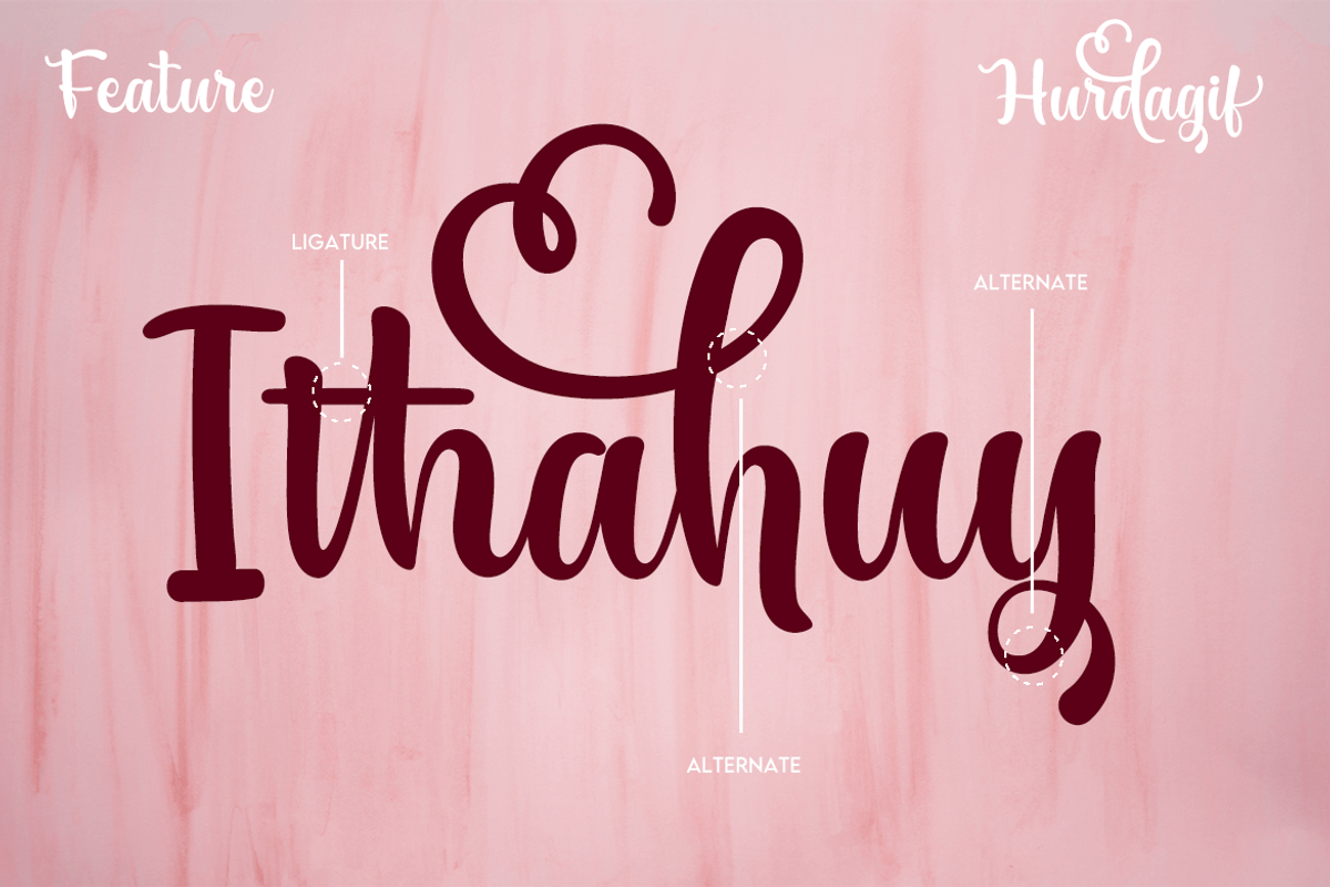 Hurdagif, a Script Font by twinstd (Photo 10 of 12)