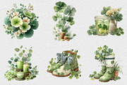 Watercolor St Patrick’s Day Clipart, an Illustration by DreamCafeArt (Thumbnail 2 of 6)