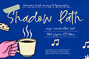 Shadow Path Rough Handwritten Font, a Script Font by Letterena Studios Script (Thumbnail 1 of 10)