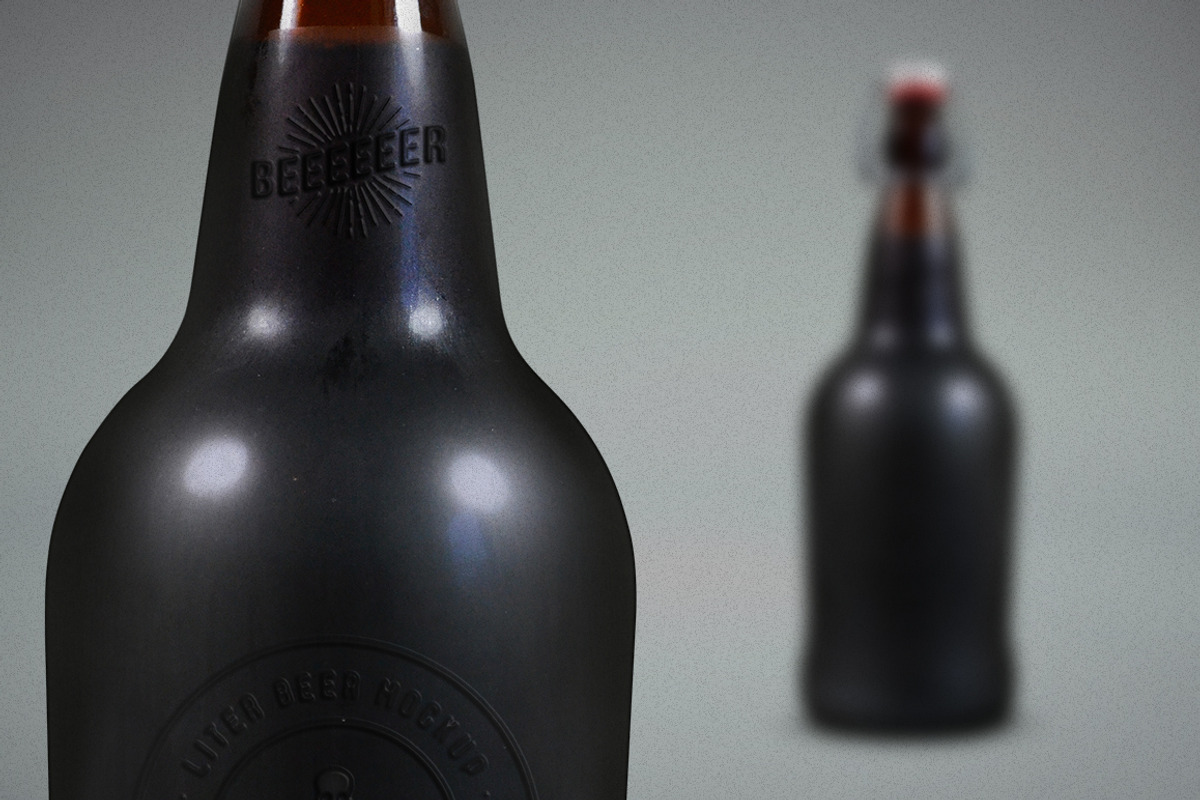 Liter Beer Mock-Up, a Product Mockup by Palm Street Creative (Photo 3 of 3)