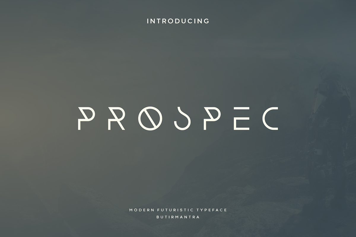Prospec - Modern Futuristic Typeface, a Sans Serif Font by Letterna (Photo 1 of 4)