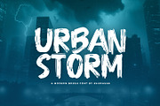 Urban Storm, a Font by khurasan (Thumbnail 1 of 6)