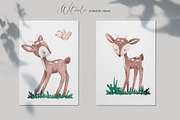 Woodland animals clip art, an Animal Illustration by SirenaArt (Thumbnail 6 of 11)