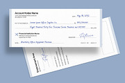 Blank Cheque / Check Template, a Stationery Template by BrandPacks (Thumbnail 4 of 6)