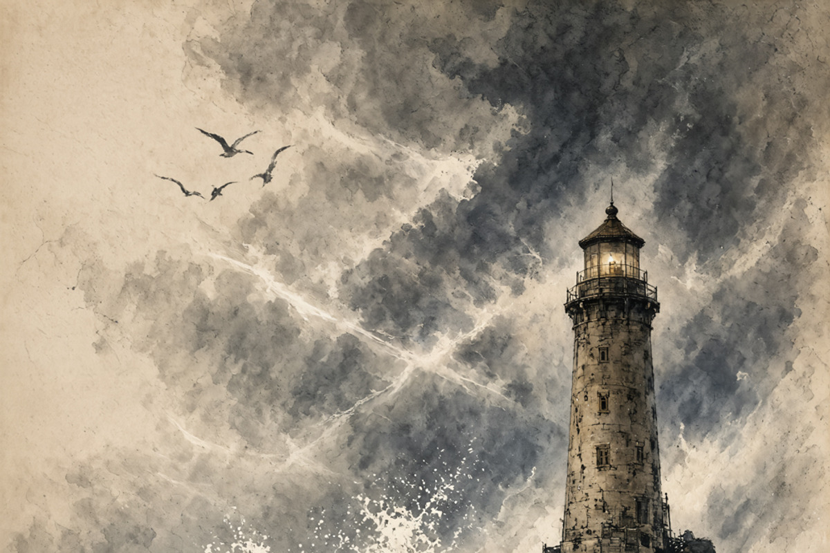 Rain and Storm at Sea, a Background Graphic by h.utomo (Photo 4 of 24)