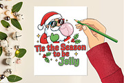 Retro Christmas Santa Tis the Season, an Illustration by Designking (Thumbnail 3 of 6)