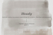MOODY watercolor neutral backgrounds, a Texture Illustration by Yuliia Lashevska (Thumbnail 7 of 9)