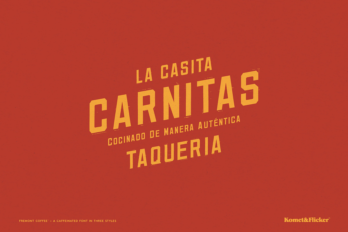 Fremont Coffee - A Caffeinated Font, a Sans Serif Font by Komet & Flicker (Photo 9 of 14)