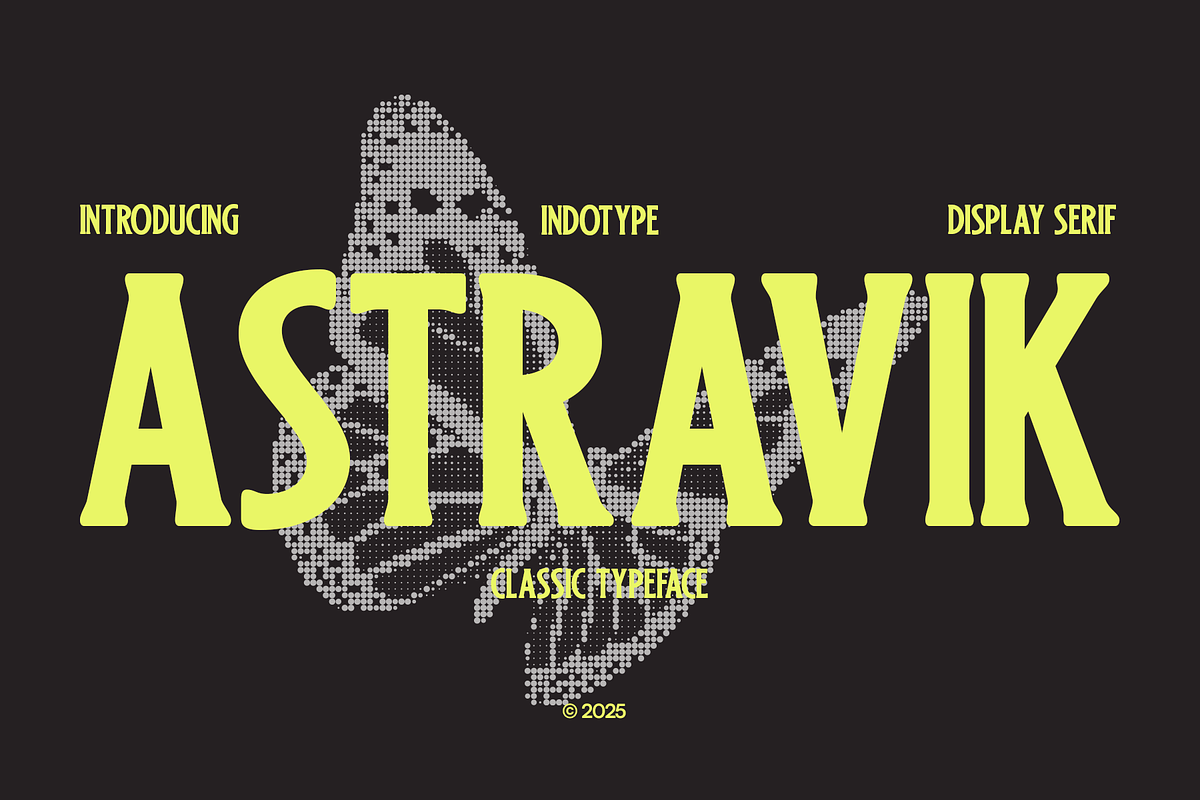 Astravik - Classic Display Serif, a Font by Indotype Foundry (Photo 1 of 10)