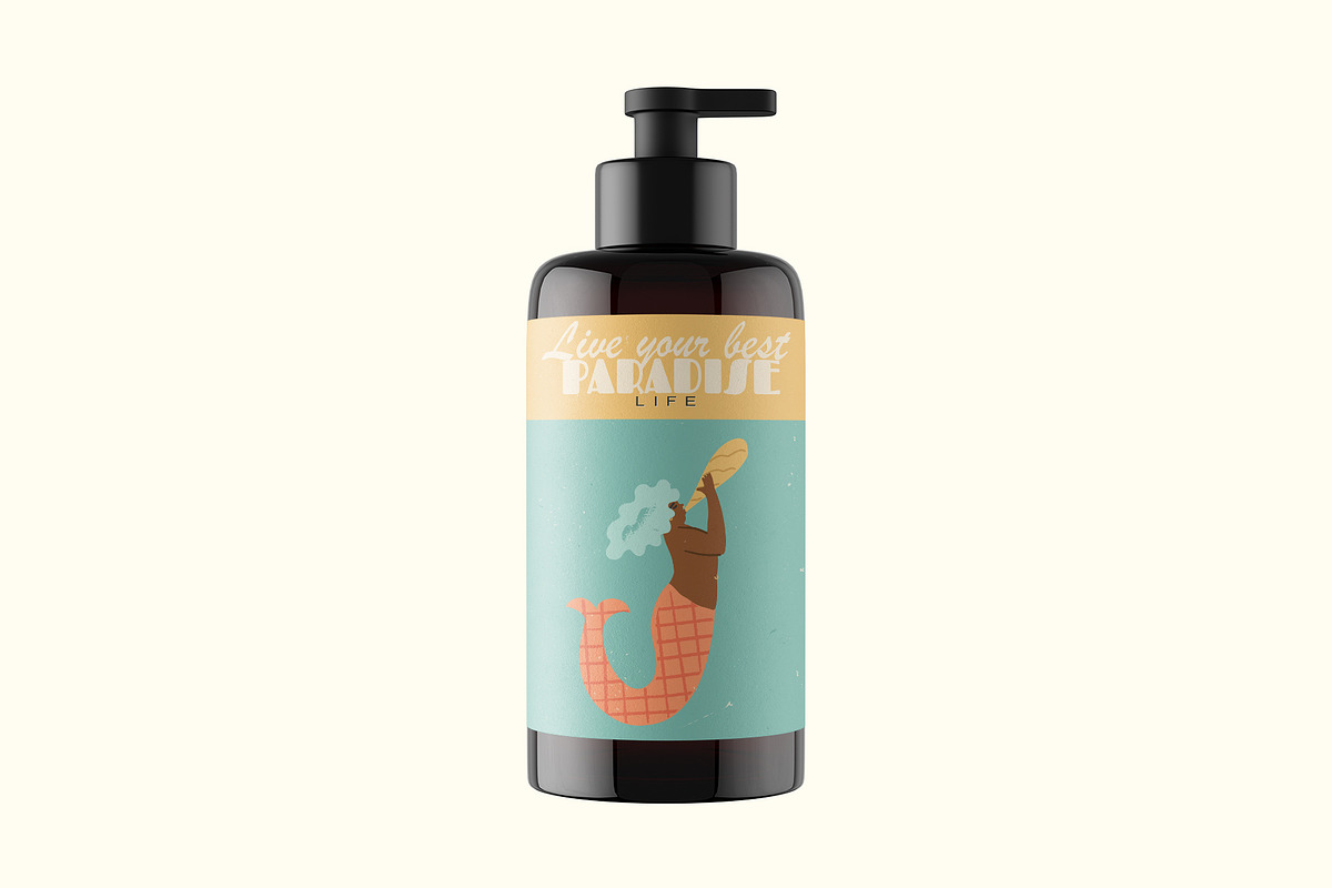 Retro Mermaids clipart and patterns, a Person Illustration by Paper Cherry (Photo 16 of 18)