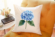 Blue Hydrangea Watercolor Clipart, an Illustration by Sublimation Artist (Thumbnail 6 of 6)