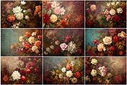 85 Fine Art Vintage Floral Design, a Texture Illustration by Bilgep_design (Thumbnail 3 of 19)