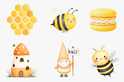 Cute Bee Gonm Clipart, an Illustration by CreationArt (Thumbnail 4 of 5)