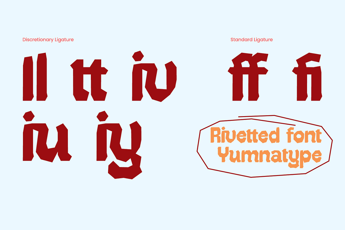 Rivetted, a Symbol Font by yumnatype (Photo 9 of 10)