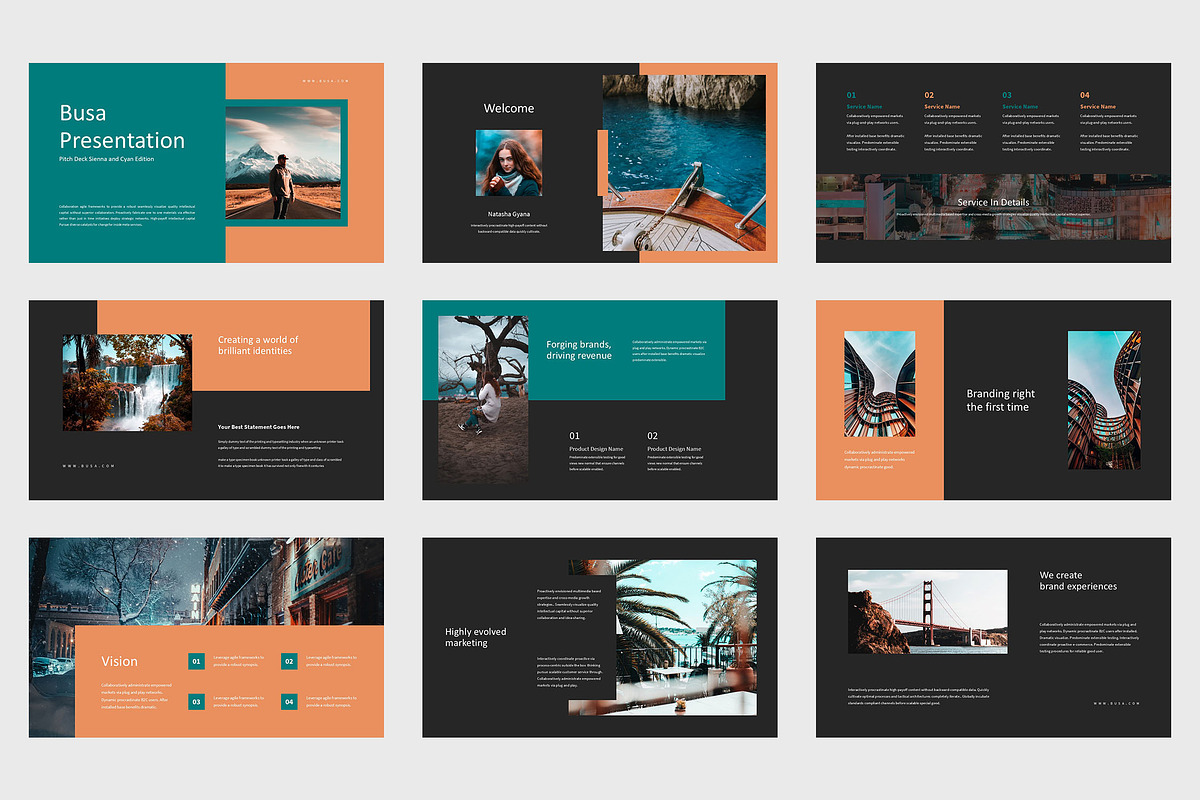 Busa : Pitch Deck Powerpoint, a Presentation Template by Punkl Camp (Photo 6 of 9)