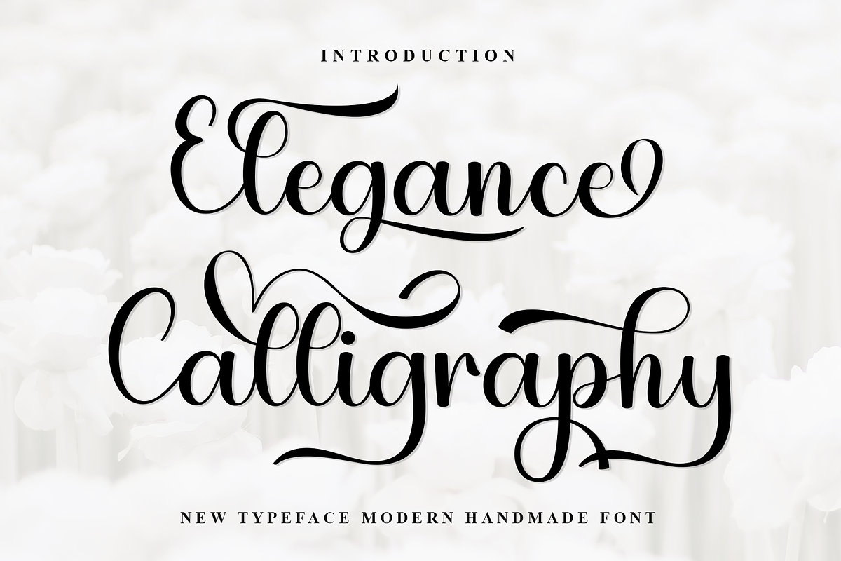 Elegance Calligraphy, a Handwritten Font by FreshTypeINK (Photo 1 of 8)