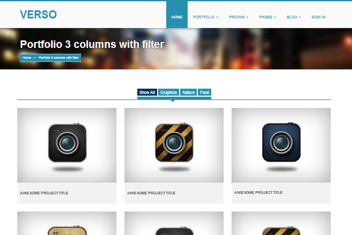 VERSO responsive Bootstrap template, a Websites & App Template by Bootstraptor (Photo 2 of 5)