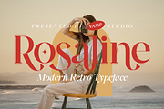 Rosaline Modern Retro Font, a Serif Font by Vampstudio (Thumbnail 1 of 13)