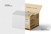 Kraft Carton Packaging Box Mockup, a Packaging Mockup by Ram Studio (Thumbnail 7 of 13)