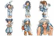 Whimsical Easter Girl Clipart, an Illustration by Daily.Designs (Thumbnail 6 of 7)