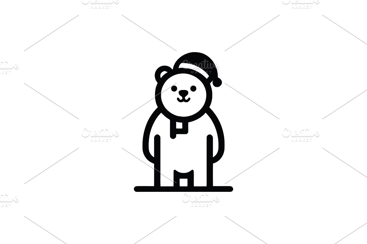 Bear Cute Logo Design, a Branding & Logo Template by Vectorium Studio (Photo 1 of 2)