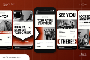 Job Fair Instagram Story, a Social Media Template by Annora Studio