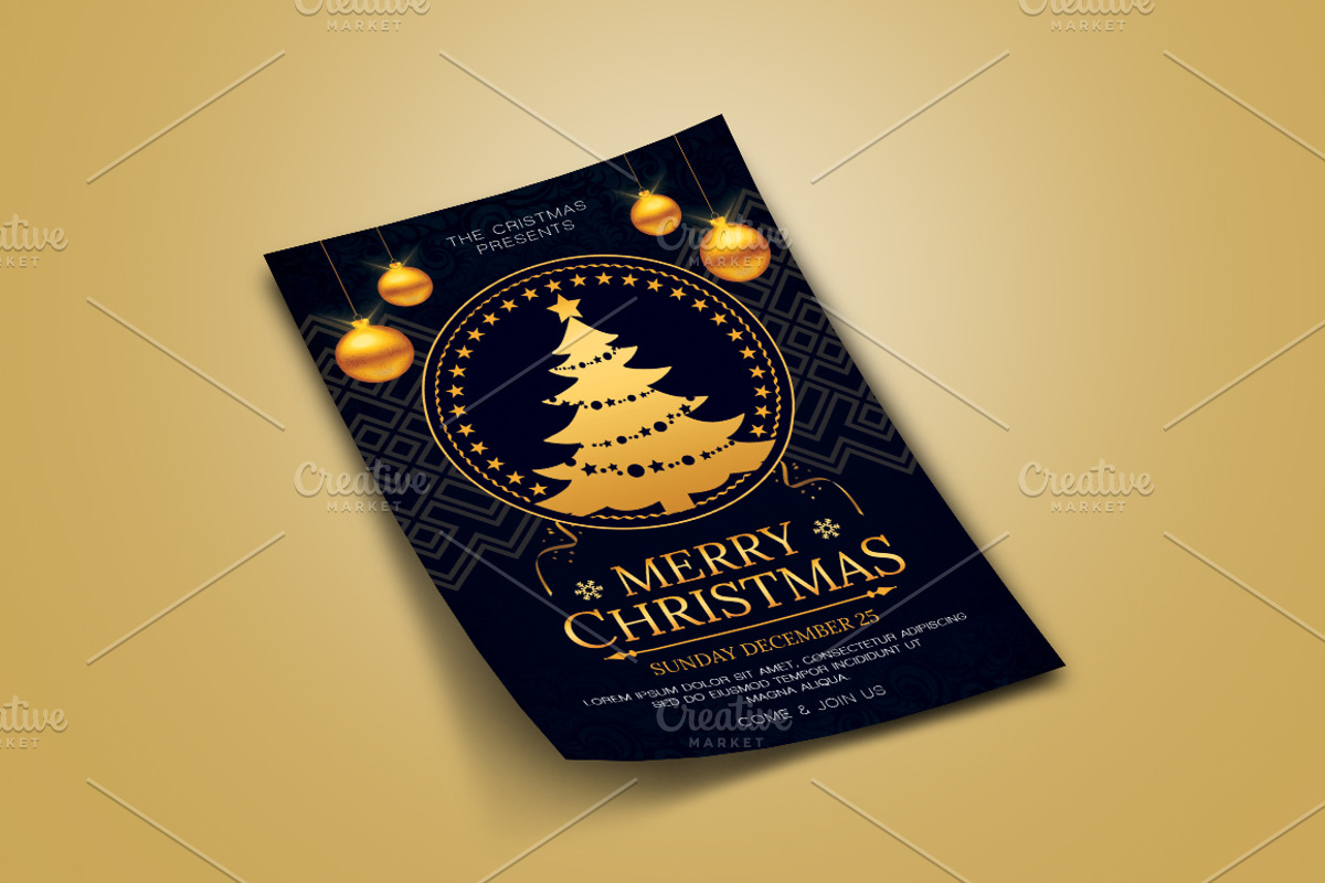 Merry Christmas Flyer, a Flyer Template by AyumaDesign (Photo 3 of 3)