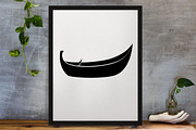 Canoe Silhouette SVG #2, a Transportation Illustration by newminddesign (Thumbnail 3 of 5)