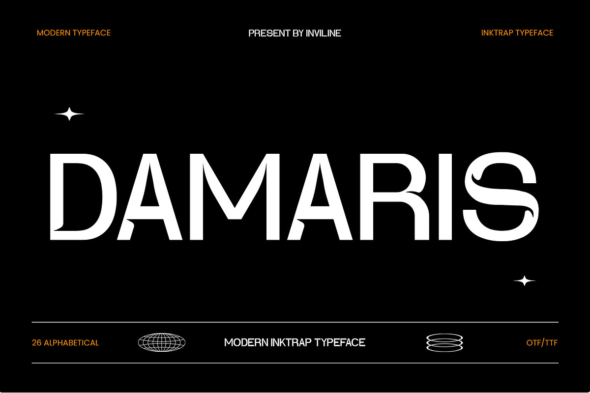 Damaris - Ink Trap Font, a Sans Serif Font by Inviline.co (Photo 9 of 11)