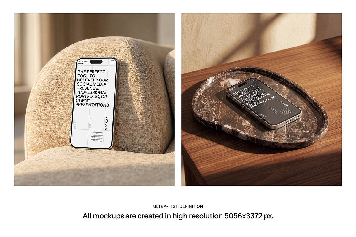 Aesthetic iPhone Mockup Set, an iPhone Mockup by The Noma Studio (Photo 5 of 7)