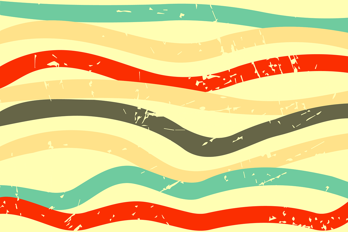 Retro Wavy Lines Pattern Background, a Texture Illustration by JYa_Design