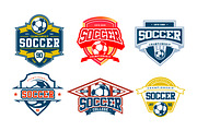 54 Football Logos MASSIVE BUNDLE, a Sport Illustration by grindstudio (Thumbnail 3 of 4)