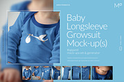 Baby Longsleeve Growsuit Mock-ups, a Print Template by BlackMocca (Thumbnail 3 of 19)