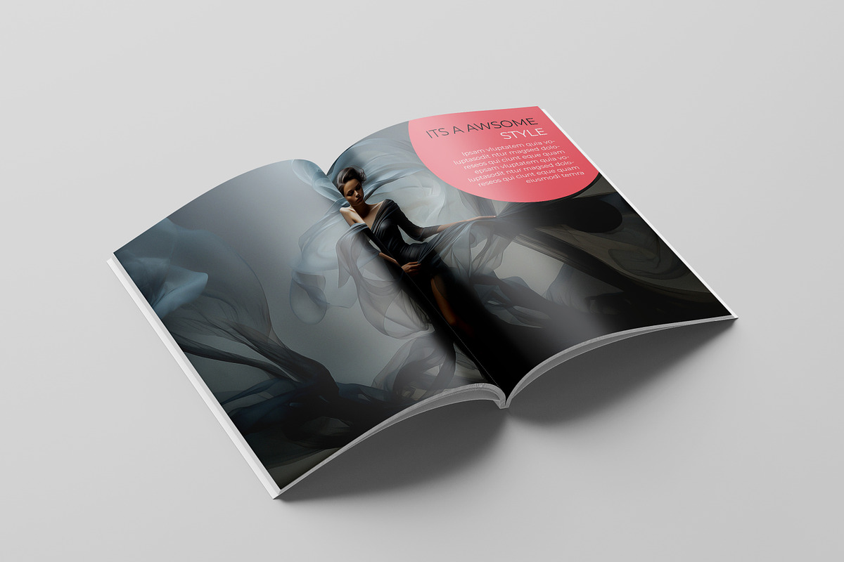 Fashion Magazine Template, a Brochure Template by Template Shop (Photo 7 of 22)