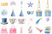 Midnight New Year Magic Watercolor C, an Illustration by Libby Wishes (Thumbnail 4 of 7)
